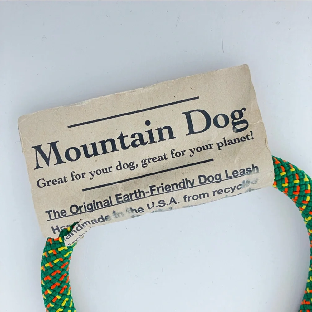 Green Rope Dog Leash - Eco-Friendly Durable Lead